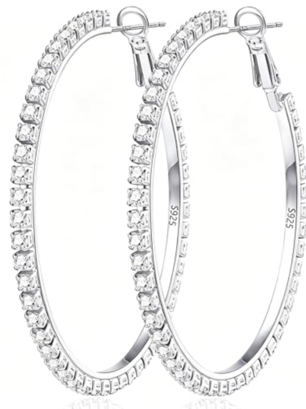 14K Gold Hoop Earrings Hypoallergenic Lightweight Snap Closure